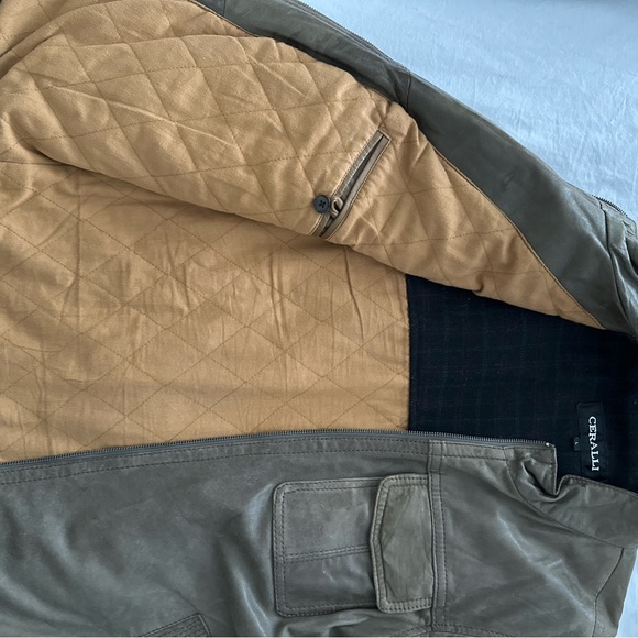 Men's Brown Leather Jacket - Picture 4 of 5